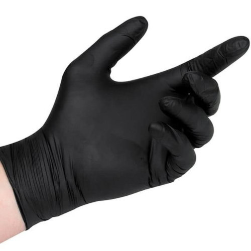 Black Nitril Poedervrij Handschoenen (100 stuks)