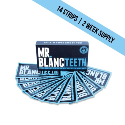 Mr Blanc Teeth Whitening Strips - 2 week supply (14 strips)