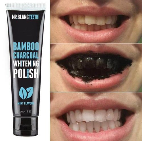 Mr Blanc Teeth Bamboo Charcoal Whitening Polish