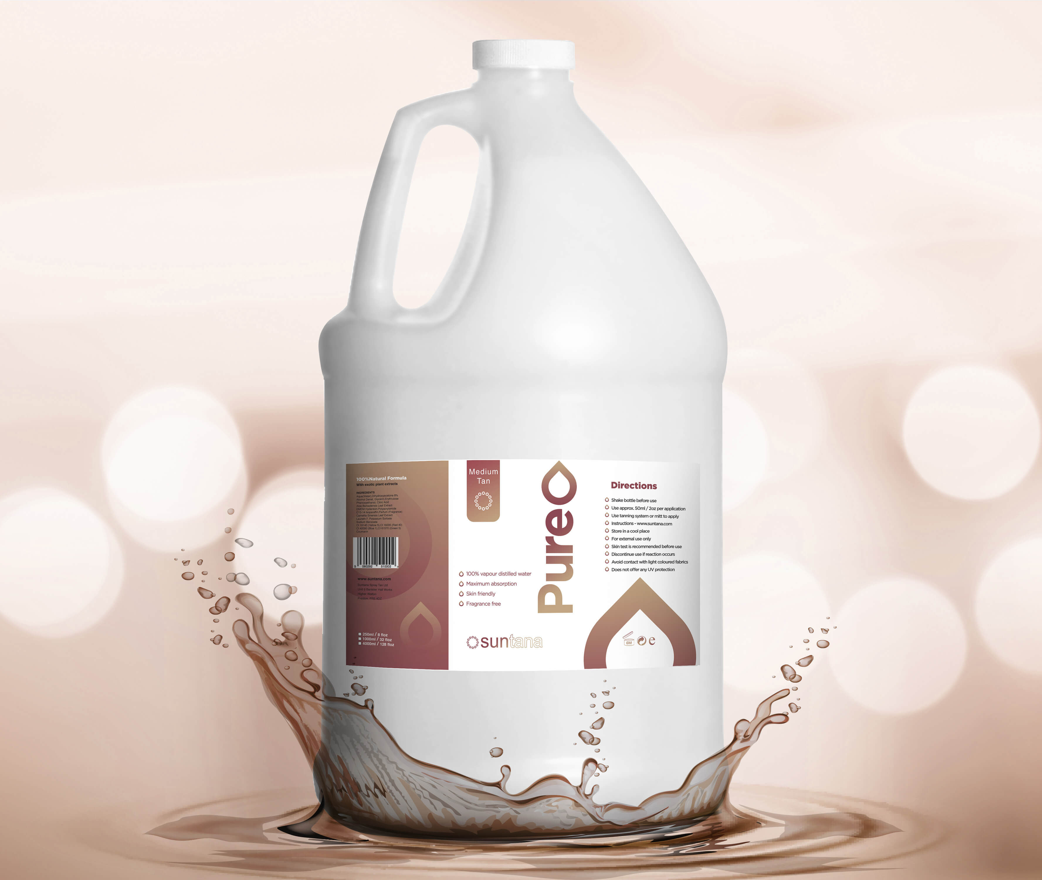 Pure Tan Medium 10 DHA 4000ml Suntana NL